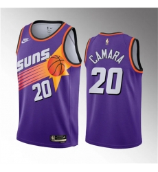 Men Phoenix Suns 20 Toumani Camara Purple 2023 Draft Classic Edition Stitched Basketball Jersey Men Phoenix Suns 20 Toumani Camara Purple 2023 Draft Classic Edition Stitched Basketball Jersey