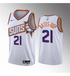 Men Phoenix Suns 21 Keita Bates Diop White Association Edition Stitched Basketball Jersey Men Phoenix Suns 21 Keita Bates Diop White Association Edition Stitched Basketball Jersey