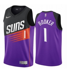 Men Phoenix Suns Devin Booker Nike Black Purple Swingman Jersey Men Phoenix Suns Devin Booker Nike Black Purple Swingman Jersey