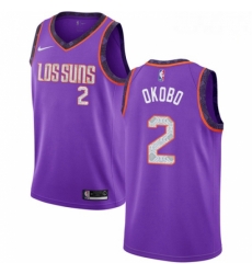 Mens Nike Phoenix Suns 2 Elie Okobo Swingman Purple NBA Jersey 2018 19 City Edition Mens Nike Phoenix Suns 2 Elie Okobo Swingman Purple NBA Jersey 2018 19 City Edition