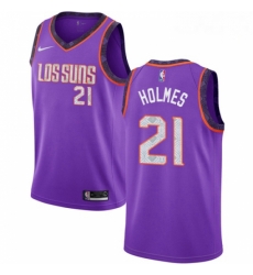 Mens Nike Phoenix Suns 21 Richaun Holmes Swingman Purple NBA Jersey 2018 19 City Edition Mens Nike Phoenix Suns 21 Richaun Holmes Swingman Purple NBA Jersey 2018 19 City Edition