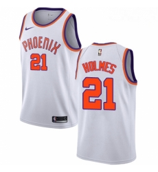 Mens Nike Phoenix Suns 21 Richaun Holmes Swingman White NBA Jersey Association Edition Mens Nike Phoenix Suns 21 Richaun Holmes Swingman White NBA Jersey Association Edition