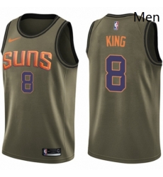 Mens Nike Phoenix Suns 8 George King Swingman Green Salute to Service NBA Jersey Mens Nike Phoenix Suns 8 George King Swingman Green Salute to Service NBA Jersey