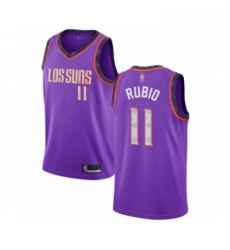 Mens Phoenix Suns 11 Ricky Rubio Authentic Purple Basketball Jersey 2018 19 City Edition Mens Phoenix Suns 11 Ricky Rubio Authentic Purple Basketball Jersey 2018 19 City Edition