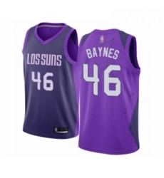 Mens Phoenix Suns 46 Aron Baynes Authentic Purple Basketball Jersey City Edition Mens Phoenix Suns 46 Aron Baynes Authentic Purple Basketball Jersey City Edition