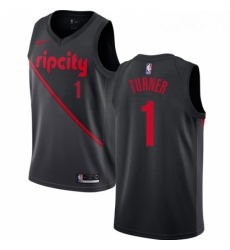 Womens Nike Portland Trail Blazers 1 Evan Turner Swingman Black NBA Jersey 2018 19 City Edition Womens Nike Portland Trail Blazers 1 Evan Turner Swingman Black NBA Jersey 2018 19 City Edition