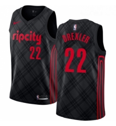 Womens Nike Portland Trail Blazers 22 Clyde Drexler Swingman Black NBA Jersey City Edition Womens Nike Portland Trail Blazers 22 Clyde Drexler Swingman Black NBA Jersey City Edition