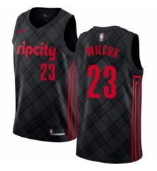 Womens Nike Portland Trail Blazers 23 CJ Wilcox Swingman Black NBA Jersey City Edition Womens Nike Portland Trail Blazers 23 CJ Wilcox Swingman Black NBA Jersey City Edition