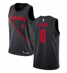Womens Nike Portland Trail Blazers 8 Al Farouq Aminu Swingman Black NBA Jersey 2018 19 City Edition Womens Nike Portland Trail Blazers 8 Al Farouq Aminu Swingman Black NBA Jersey 2018 19 City Edition