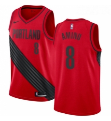 Womens Nike Portland Trail Blazers 8 Al Farouq Aminu Swingman Red Alternate NBA Jersey Statement Edition Womens Nike Portland Trail Blazers 8 Al Farouq Aminu Swingman Red Alternate NBA Jersey Statement Edition