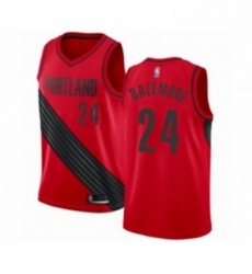 Womens Portland Trail Blazers 24 Kent Bazemore Swingman Red Basketball Jersey Statement Edition Womens Portland Trail Blazers 24 Kent Bazemore Swingman Red Basketball Jersey Statement Edition