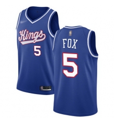 Kings 5 De Aaron Fox Blue Basketball Swingman Hardwood Classics Jersey Kings 5 De Aaron Fox Blue Basketball Swingman Hardwood Classics Jersey