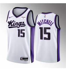 Men Sacramento Kings 15 Davion Mitchell White 2023 24 Association Edition Stitched Basketball Jersey Men Sacramento Kings 15 Davion Mitchell White 2023 24 Association Edition Stitched Basketball Jersey