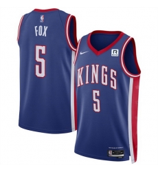 Men Sacramento Kings 5 De 27Aaron Fox Purple 2024 25 City Edition Stitched Basketball Jersey Men Sacramento Kings 5 De 27Aaron Fox Purple 2024 25 City Edition Stitched Basketball Jersey