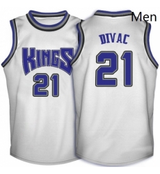 Mens Adidas Sacramento Kings 21 Vlade Divac Swingman White Throwback NBA Jersey Mens Adidas Sacramento Kings 21 Vlade Divac Swingman White Throwback NBA Jersey