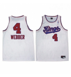 Mens Adidas Sacramento Kings 4 Chris Webber Authentic White New Throwback NBA Jersey Mens Adidas Sacramento Kings 4 Chris Webber Authentic White New Throwback NBA Jersey