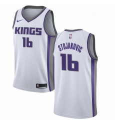 Mens Nike Sacramento Kings 16 Peja Stojakovic Swingman White NBA Jersey Association Edition Mens Nike Sacramento Kings 16 Peja Stojakovic Swingman White NBA Jersey Association Edition
