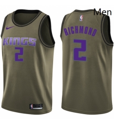 Mens Nike Sacramento Kings 2 Mitch Richmond Swingman Green Salute to Service NBA Jersey Mens Nike Sacramento Kings 2 Mitch Richmond Swingman Green Salute to Service NBA Jersey