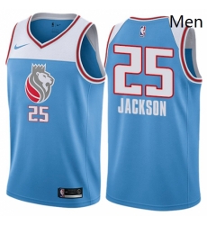 Mens Nike Sacramento Kings 25 Justin Jackson Authentic Blue NBA Jersey City Edition Mens Nike Sacramento Kings 25 Justin Jackson Authentic Blue NBA Jersey City Edition