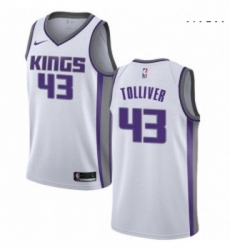 Mens Nike Sacramento Kings 43 Anthony Tolliver Authentic White NBA Jersey Association Edition Mens Nike Sacramento Kings 43 Anthony Tolliver Authentic White NBA Jersey Association Edition