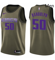 Mens Nike Sacramento Kings 50 Zach Randolph Swingman Green Salute to Service NBA Jersey Mens Nike Sacramento Kings 50 Zach Randolph Swingman Green Salute to Service NBA Jersey