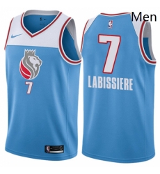 Mens Nike Sacramento Kings 7 Skal Labissiere Swingman Blue NBA Jersey City Edition Mens Nike Sacramento Kings 7 Skal Labissiere Swingman Blue NBA Jersey City Edition