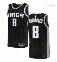 Mens Nike Sacramento Kings 8 Bogdan Bogdanovic Swingman Black NBA Jersey Statement Edition Mens Nike Sacramento Kings 8 Bogdan Bogdanovic Swingman Black NBA Jersey Statement Edition