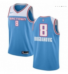 Mens Nike Sacramento Kings 8 Bogdan Bogdanovic Swingman Blue NBA Jersey 2018 19 City Edition Mens Nike Sacramento Kings 8 Bogdan Bogdanovic Swingman Blue NBA Jersey 2018 19 City Edition