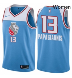 Womens Nike Sacramento Kings 13 Georgios Papagiannis Swingman Blue NBA Jersey City Edition Womens Nike Sacramento Kings 13 Georgios Papagiannis Swingman Blue NBA Jersey City Edition