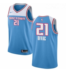 Womens Nike Sacramento Kings 21 Vlade Divac Swingman Blue NBA Jersey 2018 19 City Edition Womens Nike Sacramento Kings 21 Vlade Divac Swingman Blue NBA Jersey 2018 19 City Edition