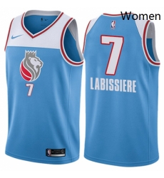 Womens Nike Sacramento Kings 7 Skal Labissiere Swingman Blue NBA Jersey City Edition Womens Nike Sacramento Kings 7 Skal Labissiere Swingman Blue NBA Jersey City Edition