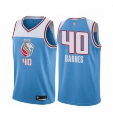 Womens Sacramento Kings 40 Harrison Barnes Swingman Blue Basketball Jersey City Edition Womens Sacramento Kings 40 Harrison Barnes Swingman Blue Basketball Jersey City Edition