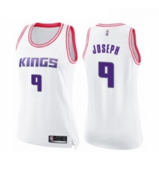 Womens Sacramento Kings 9 Cory Joseph Swingman White Pink Fashion Basketball Jersey Womens Sacramento Kings 9 Cory Joseph Swingman White Pink Fashion Basketball Jersey