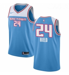 Youth Nike Sacramento Kings 24 Buddy Hield Swingman Blue NBA Jersey 2018 19 City Edition Youth Nike Sacramento Kings 24 Buddy Hield Swingman Blue NBA Jersey 2018 19 City Edition