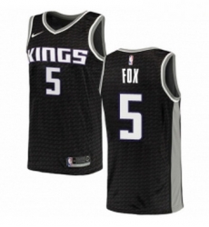 Youth Nike Sacramento Kings 5 DeAaron Fox Swingman Black NBA Jersey Statement Edition Youth Nike Sacramento Kings 5 DeAaron Fox Swingman Black NBA Jersey Statement Edition