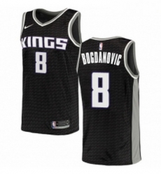 Youth Nike Sacramento Kings 8 Bogdan Bogdanovic Swingman Black NBA Jersey Statement Edition Youth Nike Sacramento Kings 8 Bogdan Bogdanovic Swingman Black NBA Jersey Statement Edition