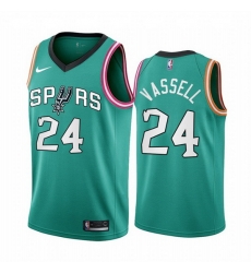 Men San Antonio Spurs 24 Devin Vassell 2022 23 Teal City Edition Stitched Jersey Men San Antonio Spurs 24 Devin Vassell 2022 23 Teal City Edition Stitched Jersey