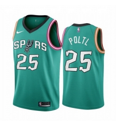 Men San Antonio Spurs 25 Jakob Poltl 2022 23 Teal City Edition Stitched Jersey Men San Antonio Spurs 25 Jakob Poltl 2022 23 Teal City Edition Stitched Jersey