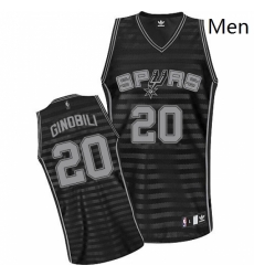 Mens Adidas San Antonio Spurs 20 Manu Ginobili Authentic BlackGrey Groove NBA Jersey Mens Adidas San Antonio Spurs 20 Manu Ginobili Authentic BlackGrey Groove NBA Jersey