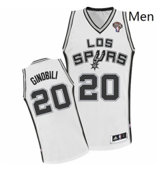 Mens Adidas San Antonio Spurs 20 Manu Ginobili Authentic White ABA Hardwood Classic NBA Jersey Mens Adidas San Antonio Spurs 20 Manu Ginobili Authentic White ABA Hardwood Classic NBA Jersey