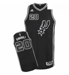 Mens Adidas San Antonio Spurs 20 Manu Ginobili Swingman Black New Road NBA Jersey Mens Adidas San Antonio Spurs 20 Manu Ginobili Swingman Black New Road NBA Jersey