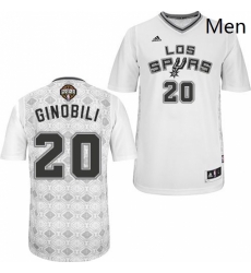 Mens Adidas San Antonio Spurs 20 Manu Ginobili Swingman White New Latin Nights NBA Jersey Mens Adidas San Antonio Spurs 20 Manu Ginobili Swingman White New Latin Nights NBA Jersey