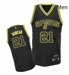 Mens Adidas San Antonio Spurs 21 Tim Duncan Authentic Black Electricity Fashion NBA Jersey Mens Adidas San Antonio Spurs 21 Tim Duncan Authentic Black Electricity Fashion NBA Jersey