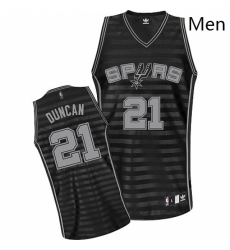 Mens Adidas San Antonio Spurs 21 Tim Duncan Authentic BlackGrey Groove NBA Jersey Mens Adidas San Antonio Spurs 21 Tim Duncan Authentic BlackGrey Groove NBA Jersey