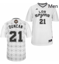 Mens Adidas San Antonio Spurs 21 Tim Duncan Authentic White New Latin Nights NBA Jersey Mens Adidas San Antonio Spurs 21 Tim Duncan Authentic White New Latin Nights NBA Jersey