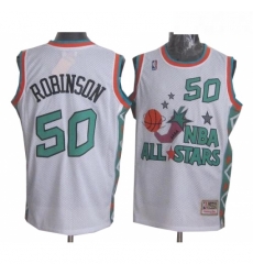 Mens Mitchell and Ness San Antonio Spurs 50 David Robinson Authentic White 1996 All Star Throwback NBA Jersey Mens Mitchell and Ness San Antonio Spurs 50 David Robinson Authentic White 1996 All Star Throwback NBA Jersey
