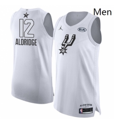 Mens Nike Jordan San Antonio Spurs 12 LaMarcus Aldridge Authentic White 2018 All Star Game NBA Jersey Mens Nike Jordan San Antonio Spurs 12 LaMarcus Aldridge Authentic White 2018 All Star Game NBA Jersey