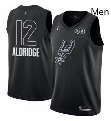 Mens Nike Jordan San Antonio Spurs 12 LaMarcus Aldridge Swingman Black 2018 All Star Game NBA Jersey Mens Nike Jordan San Antonio Spurs 12 LaMarcus Aldridge Swingman Black 2018 All Star Game NBA Jersey