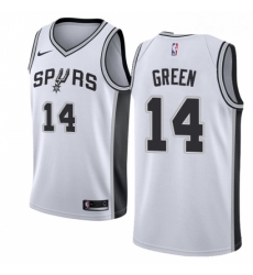 Mens Nike San Antonio Spurs 14 Danny Green Swingman White Home NBA Jersey Association Edition Mens Nike San Antonio Spurs 14 Danny Green Swingman White Home NBA Jersey Association Edition
