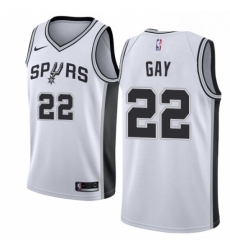 Mens Nike San Antonio Spurs 22 Rudy Gay Authentic White Home NBA Jersey Association Edition Mens Nike San Antonio Spurs 22 Rudy Gay Authentic White Home NBA Jersey Association Edition